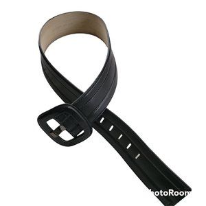 Antonio Melani for Dillard's Black Leather Wide Belt